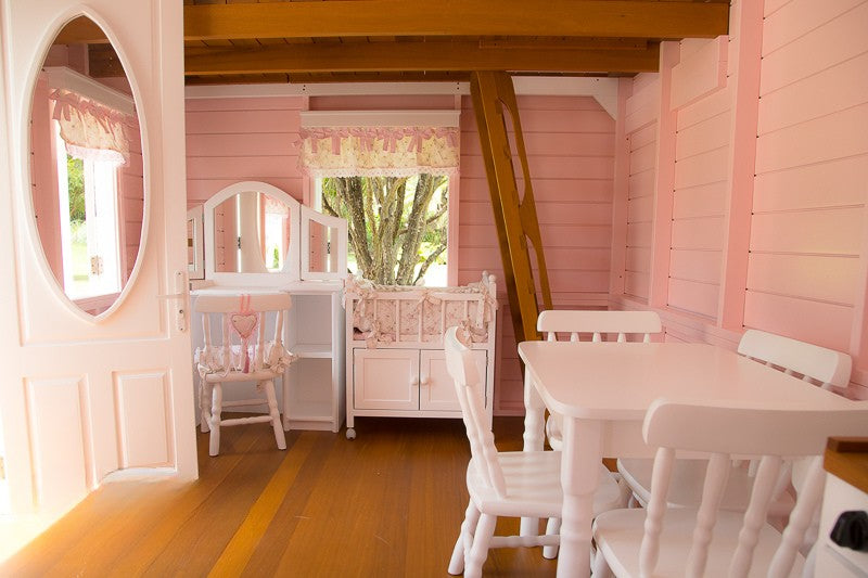 Luxury Wooden Playhouse for Kids with Loft – Handcrafted Cedar Cottage, Shingle Roof, Flower Boxes – Outdoor Pretend Play House